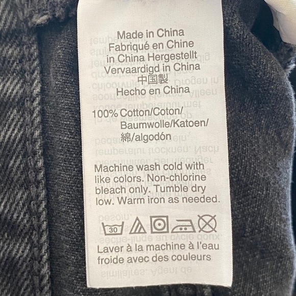 MADEWELL Rigid Denim A-Line Button Fly Raw Hem Jeans Skirt, Size 27 - Picture 6 of 8